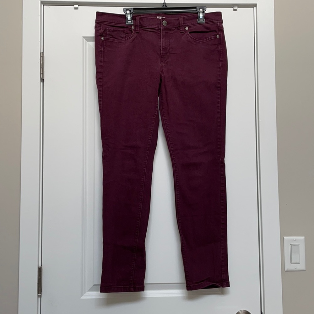 Loft Jeans (burgundy)